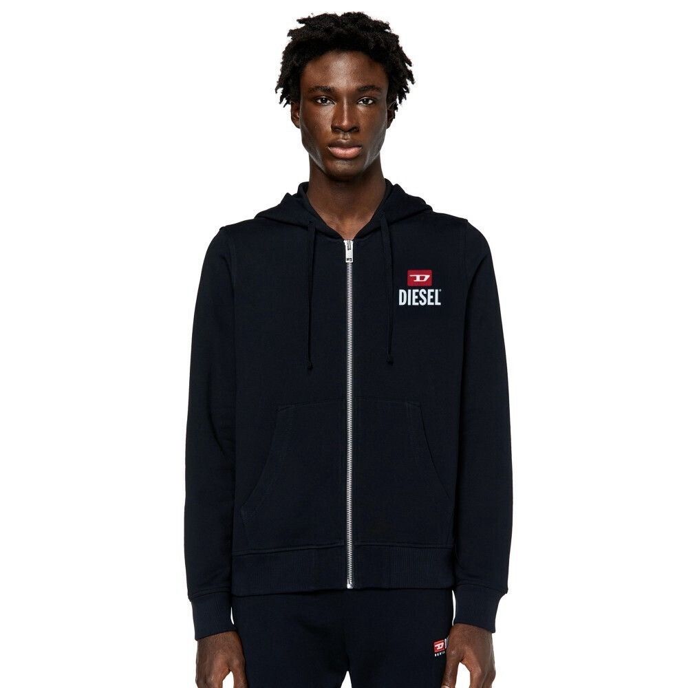 Diesel 🇺🇸 NWT❗️Diesel Full Zip Hoodie Black For Successful Living Y2K Size US L / EU 52-54 / 3 - 4 Thumbnail