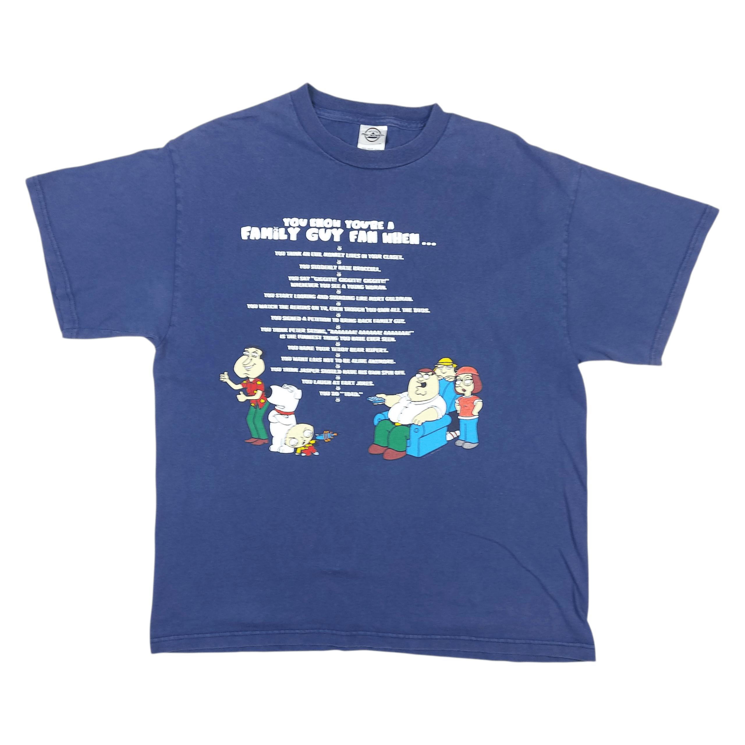 Cartoon Network VTG 2005 Family Guy You Know You’re A Family Guy Fan When T Size US L / EU 52-54 / 3 - 1 Thumbnail