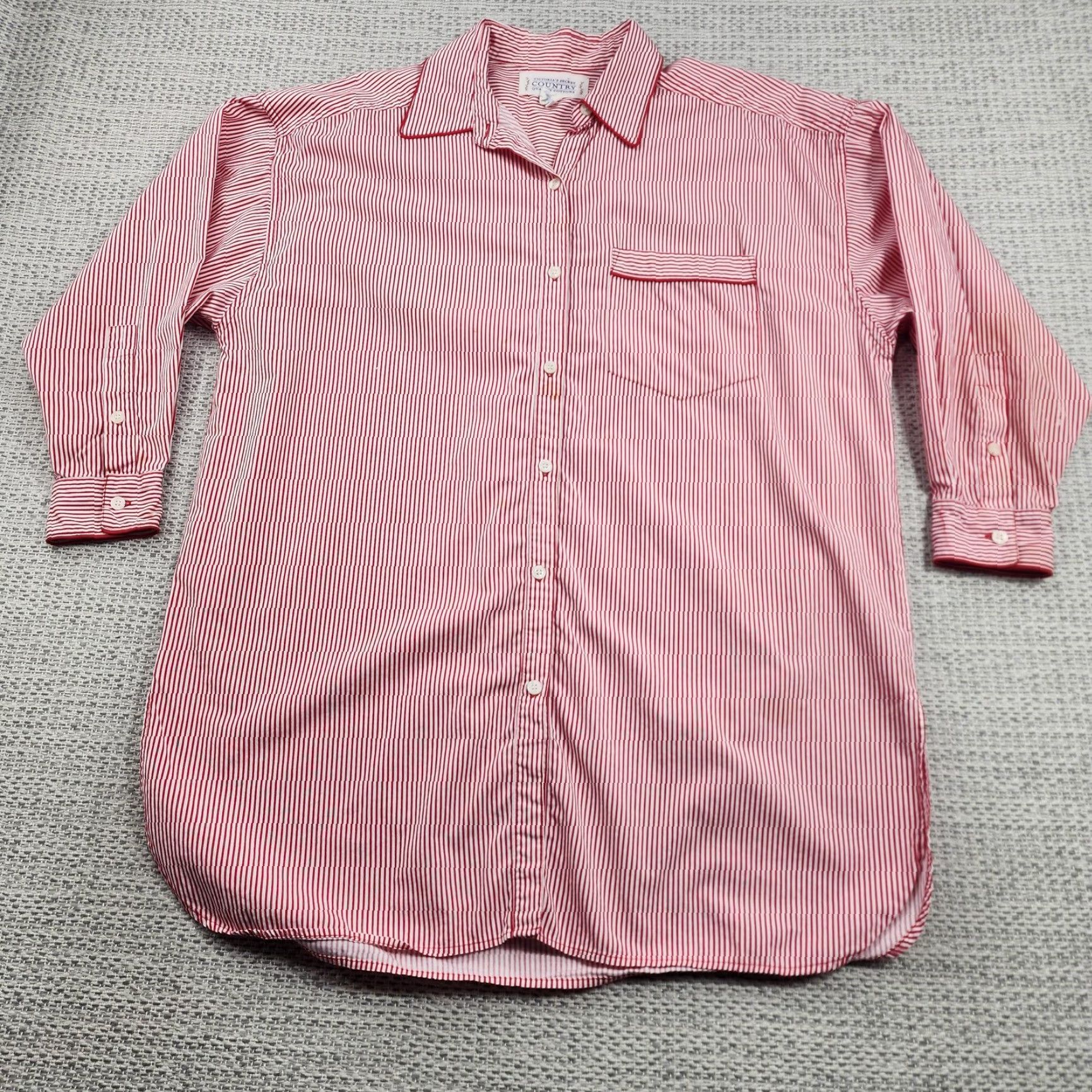 Victoria's Secret VINTAGE Victoria's Secret Country Shirt Womens Small Striped Button-Down 90s Size S / US 4 / IT 40 - 2 Thumbnail