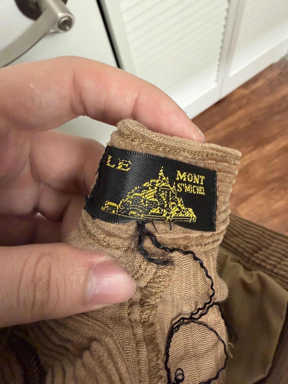 Le Mont Saint Michel Le Mont St Michel Beige Corduroy Trousers Size L Size US 32 / EU 48 - 4 Thumbnail