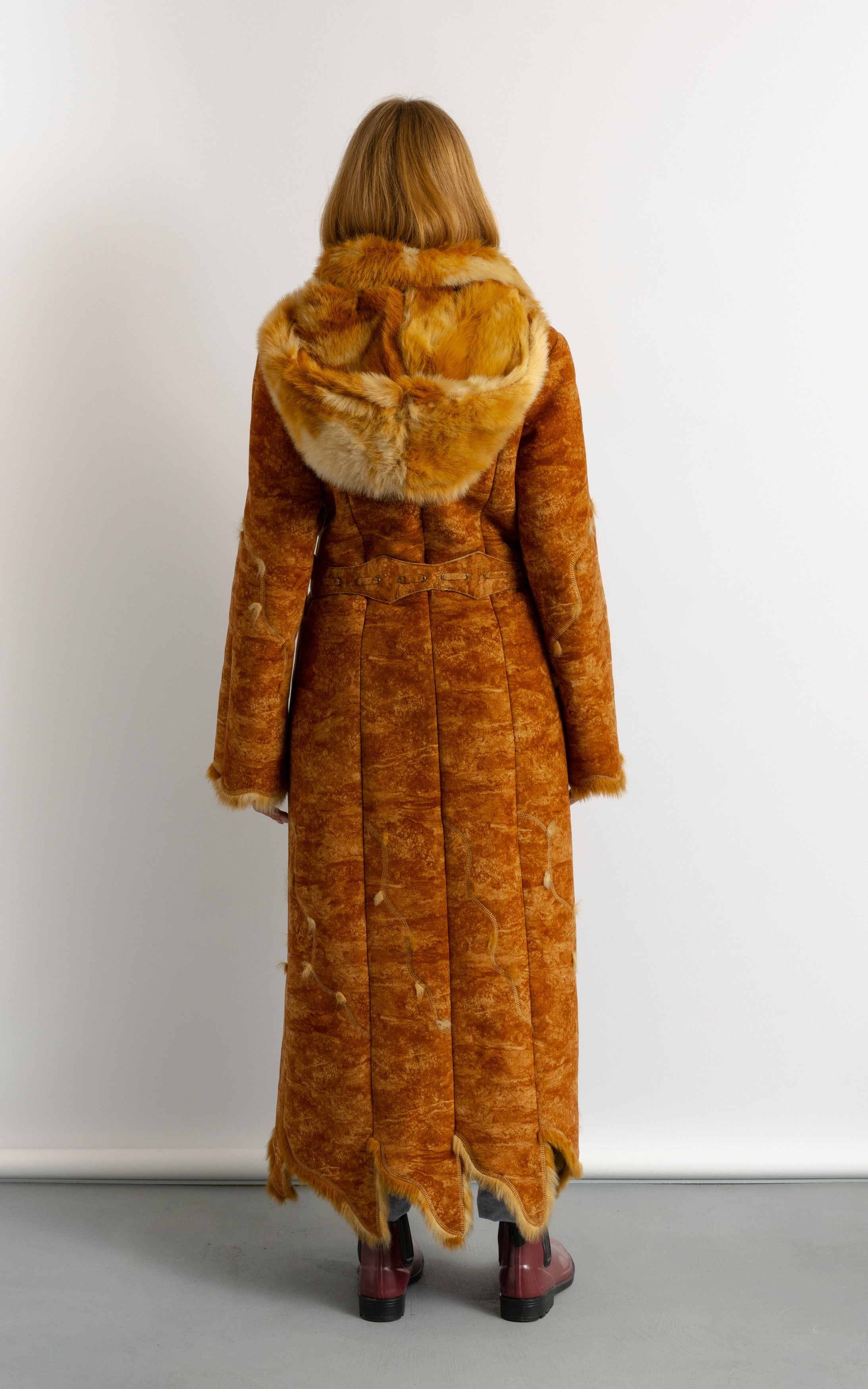 Vintage Vintage Vegan Suede Sheepskin Leather Shearling 8691 Size M / US 6-8 / IT 42-44 - 4 Thumbnail