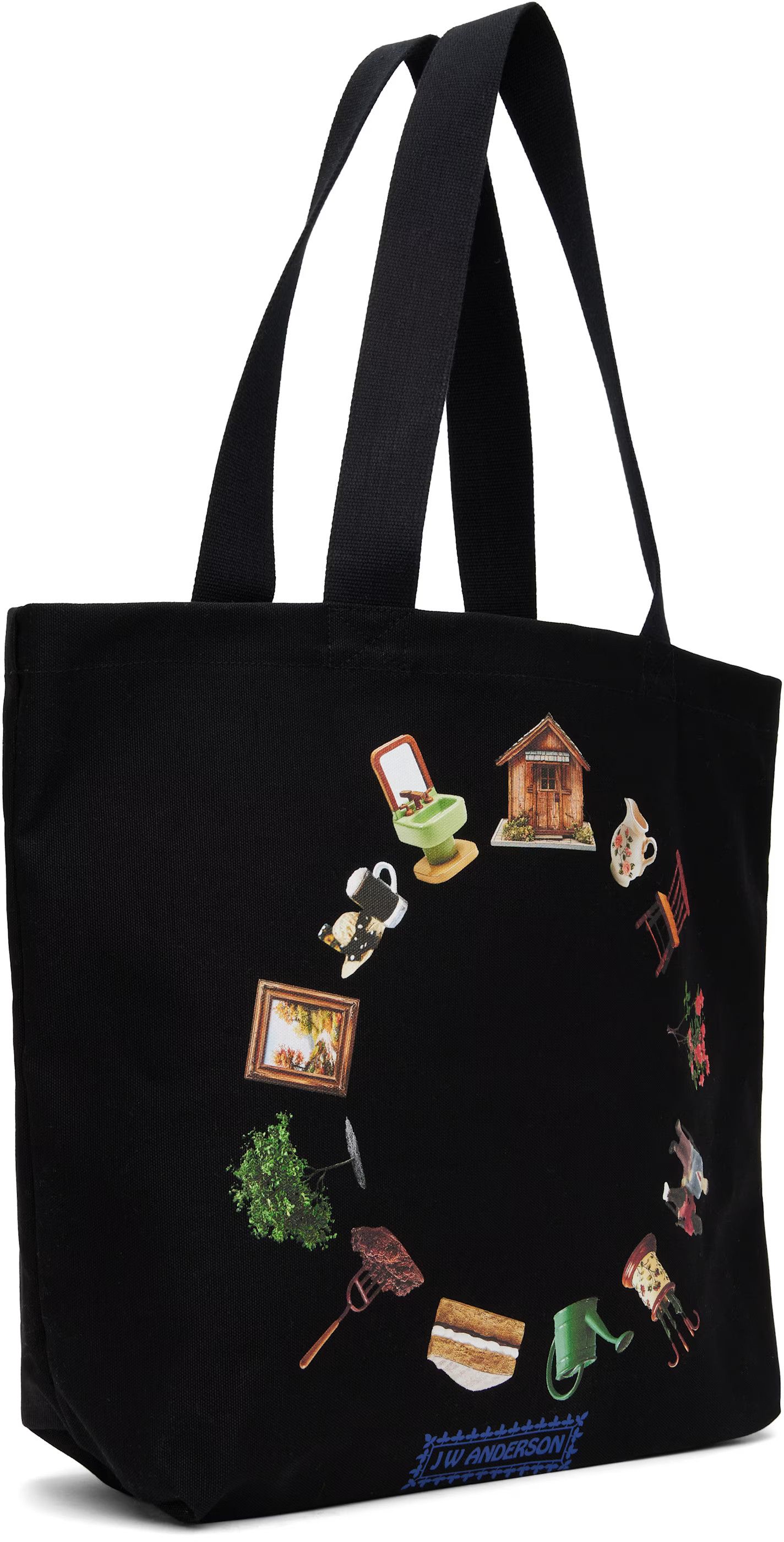 JW Anderson JW Anderson Black Canvas Tote Size ONE SIZE - 2 Thumbnail