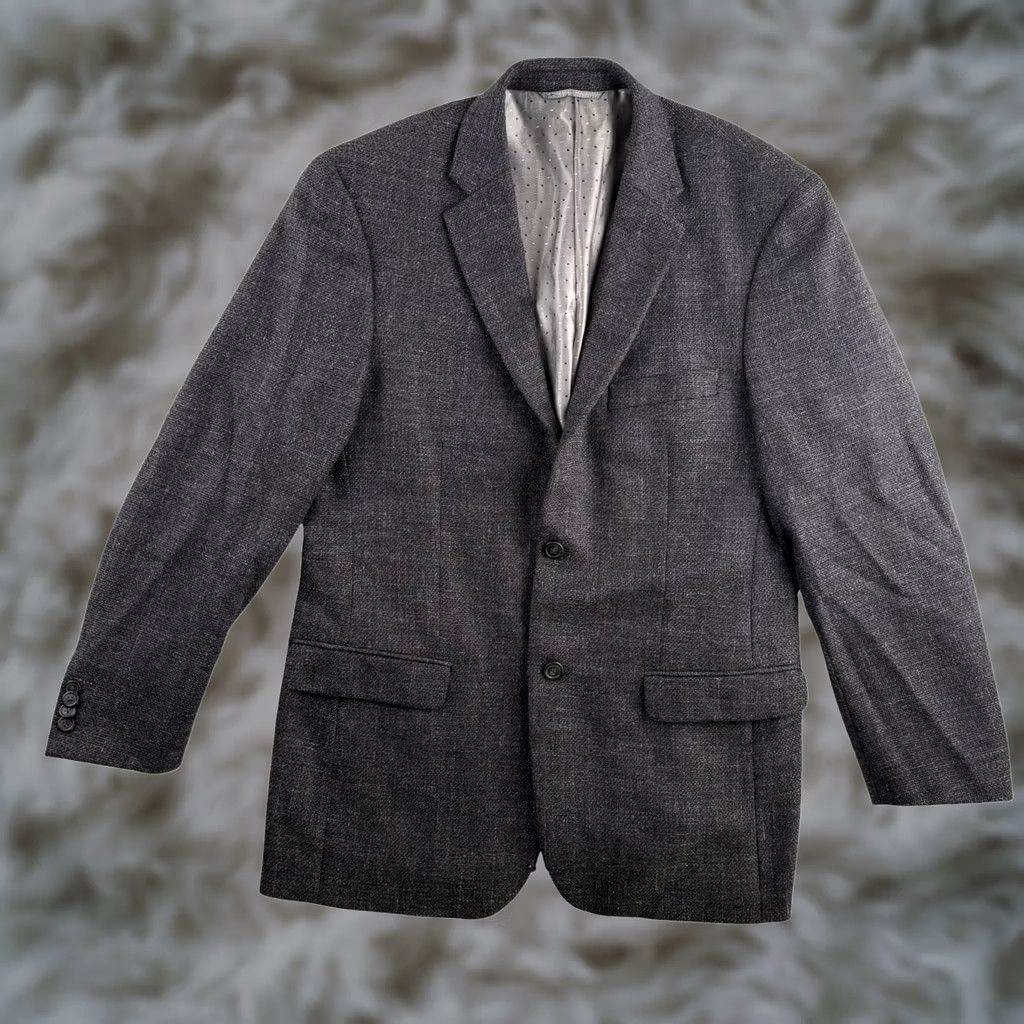 Vintage Ibiza Blazer Jacket Gray Wool Tweed 40R Men’s Two-Button Double-Vented Vintage? No Size 40R - 1 Thumbnail