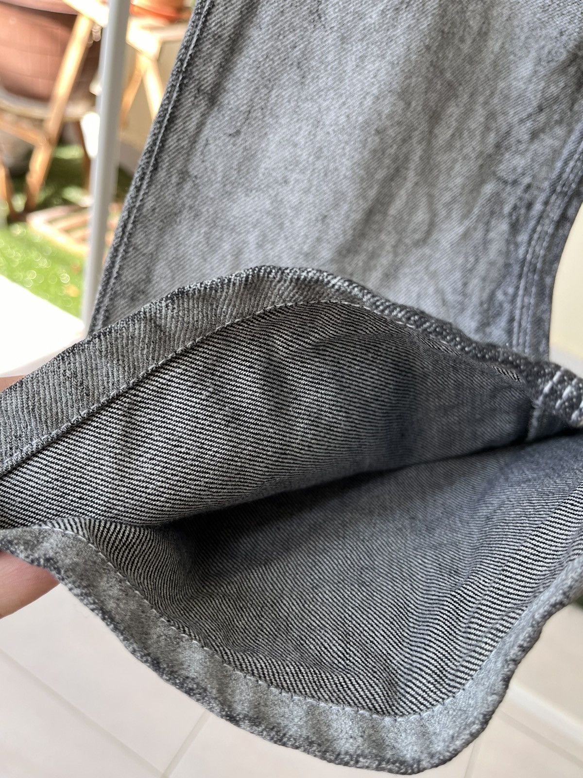 Neil Barrett 💥 Neil Barret Waxed Coated Denim Size 33" - 7 Thumbnail