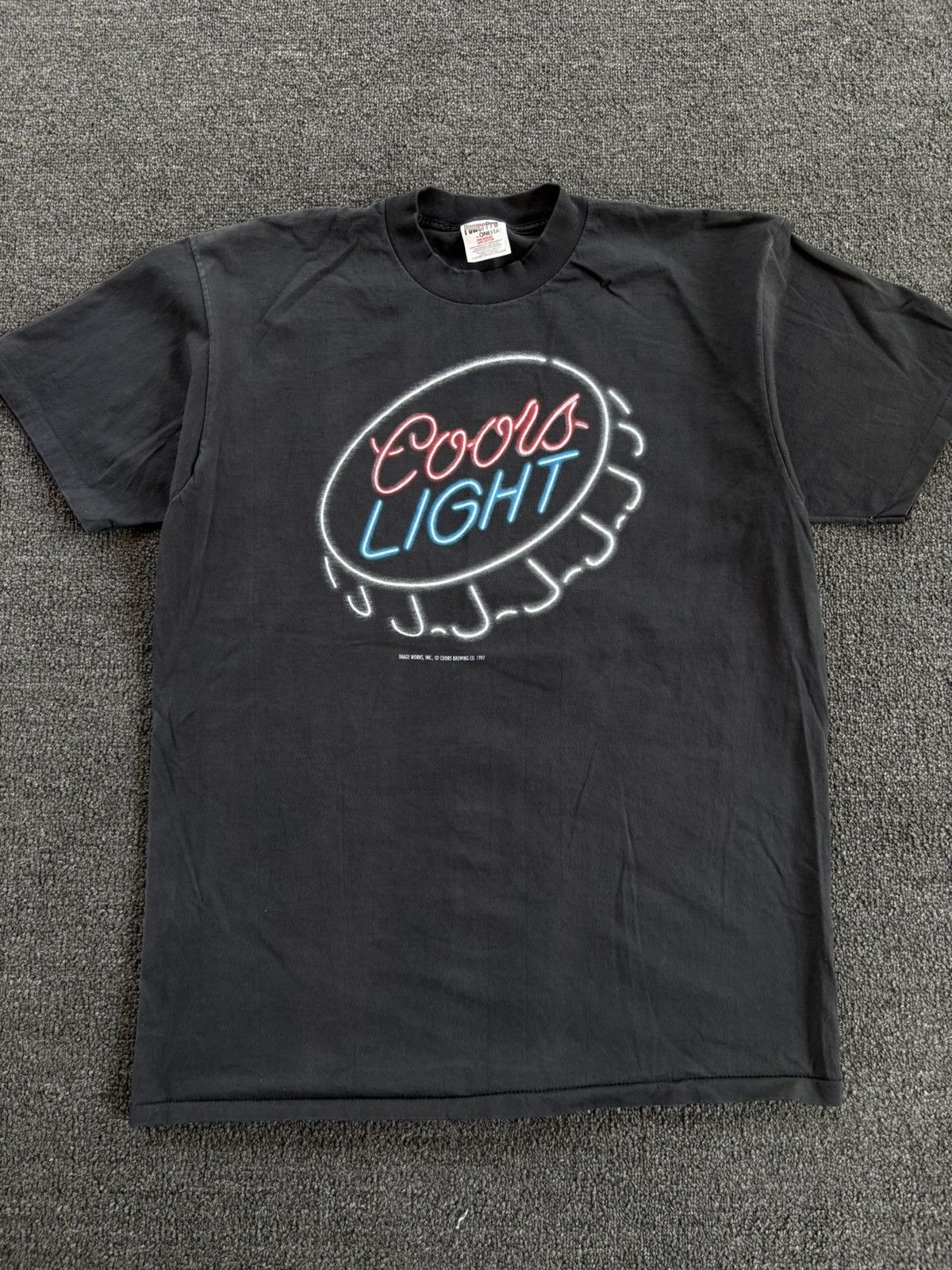Other 1997 Vintage Coors Light Black Tee XL Size US XL / EU 56 / 4 - 1 Thumbnail