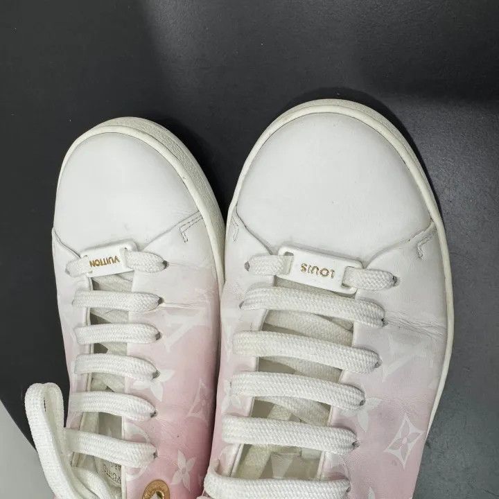 Louis Vuitton Louis Vuitton Frontrow Pink Leather Low Sneakers -2508 Size US 6 / IT 36 - 6 Thumbnail