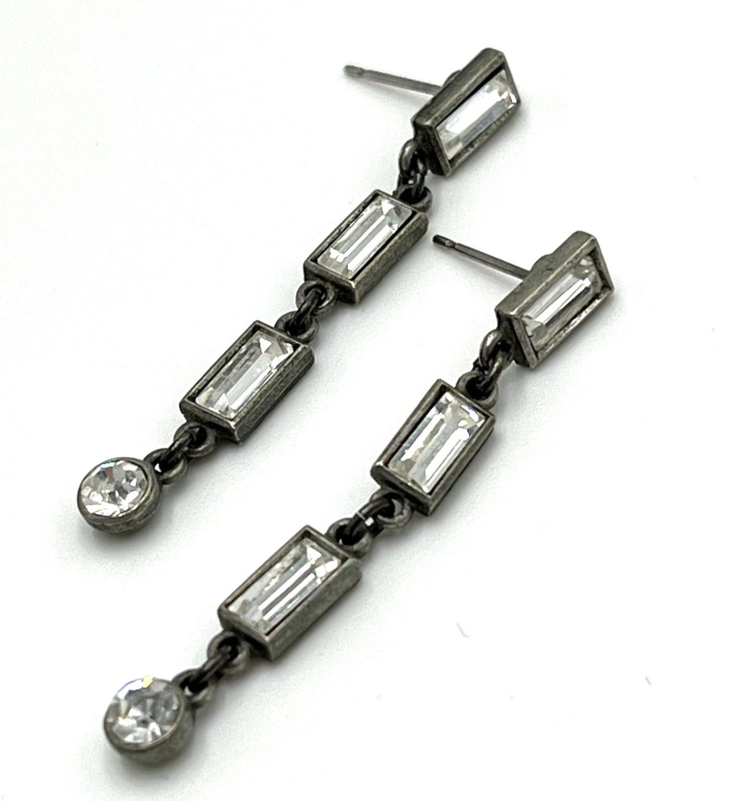Other Ben Amun Art-Deco Rhinestone Dangle Earrings & Necklace Set Size ONE SIZE - 6 Thumbnail