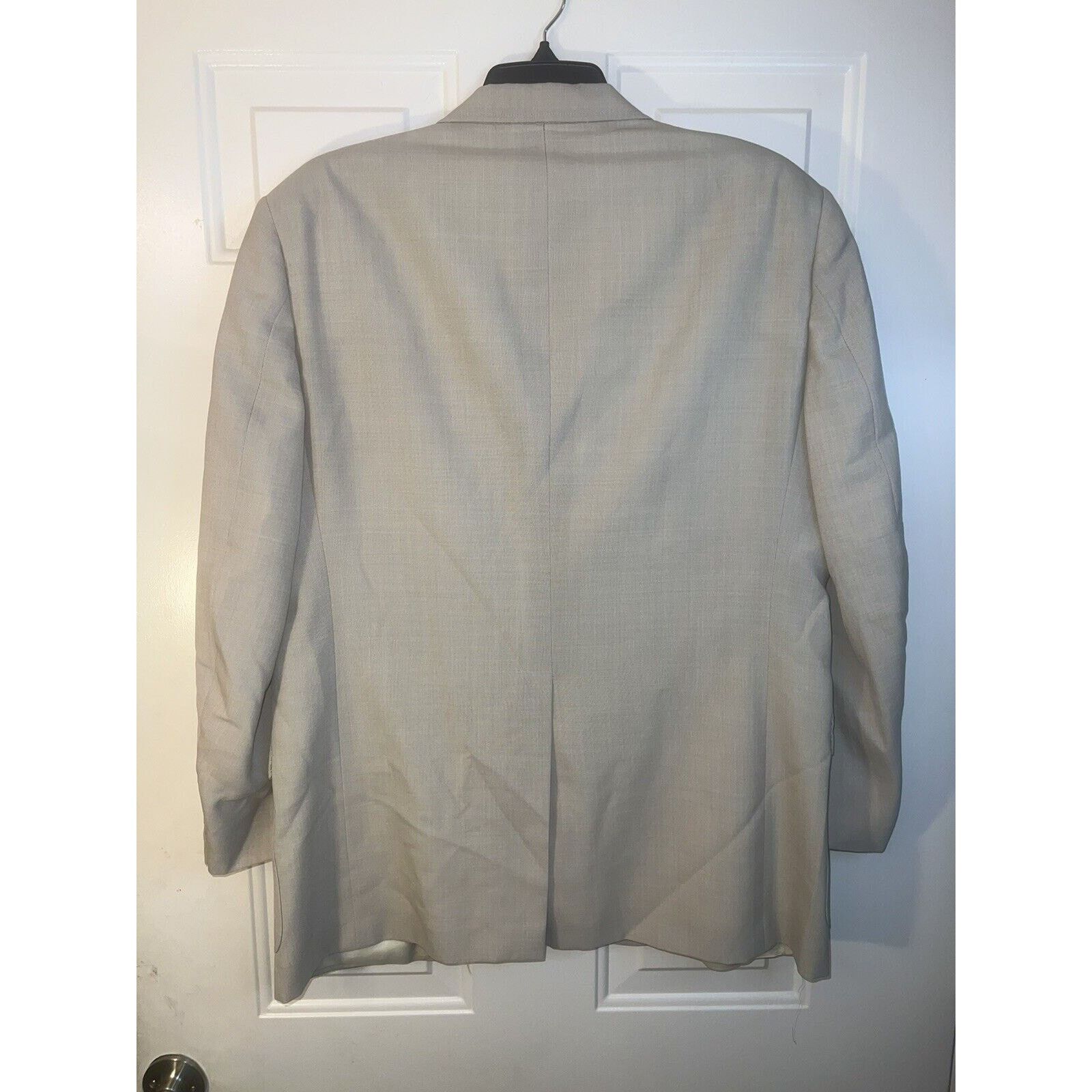 Hart Schaffner Marx Hart Schaffner Marx Sport Coat Beige Jack Nicklaus Blazer44R Size 44R - 7 Thumbnail