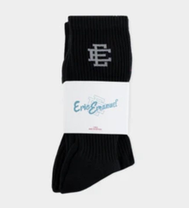 Eric Emanuel Eric Emanuel black w grey EE socks 3 pack Size ONE SIZE - 1 Thumbnail