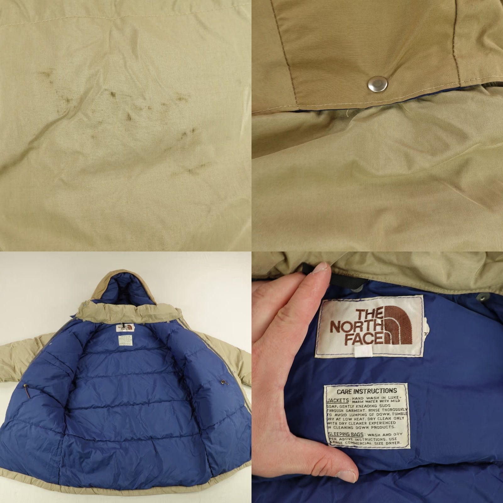 The North Face Vintage North Face Men’s Jacket S Puffer Down Nylon Beige Removable Hood Outdoor 70s Size US S / EU 44-46 / 1 - 8 Thumbnail