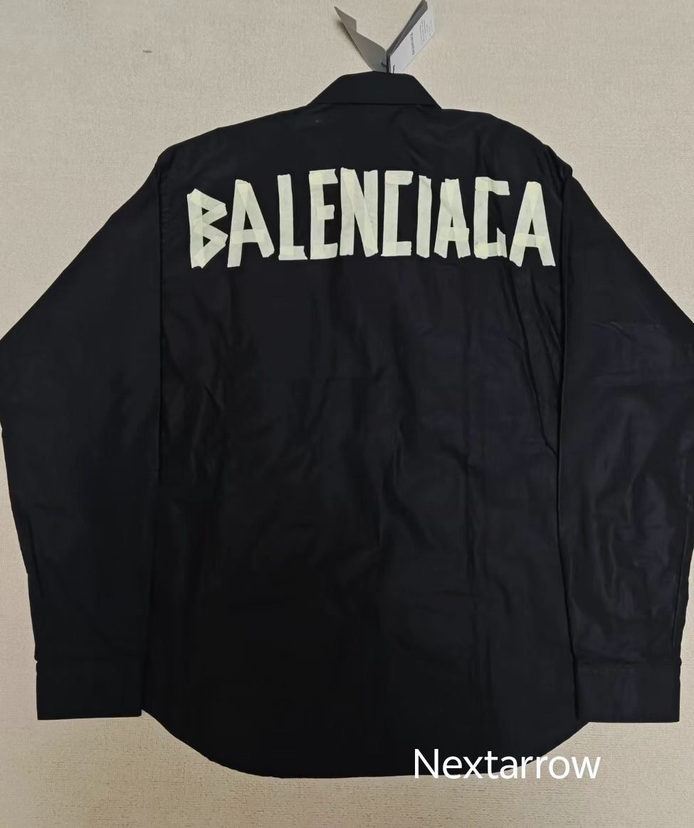 Balenciaga Balenciaga Tape Type 23ss Tape Shirt Long Slee2412-Nextarrow Size 38S - 2 Thumbnail