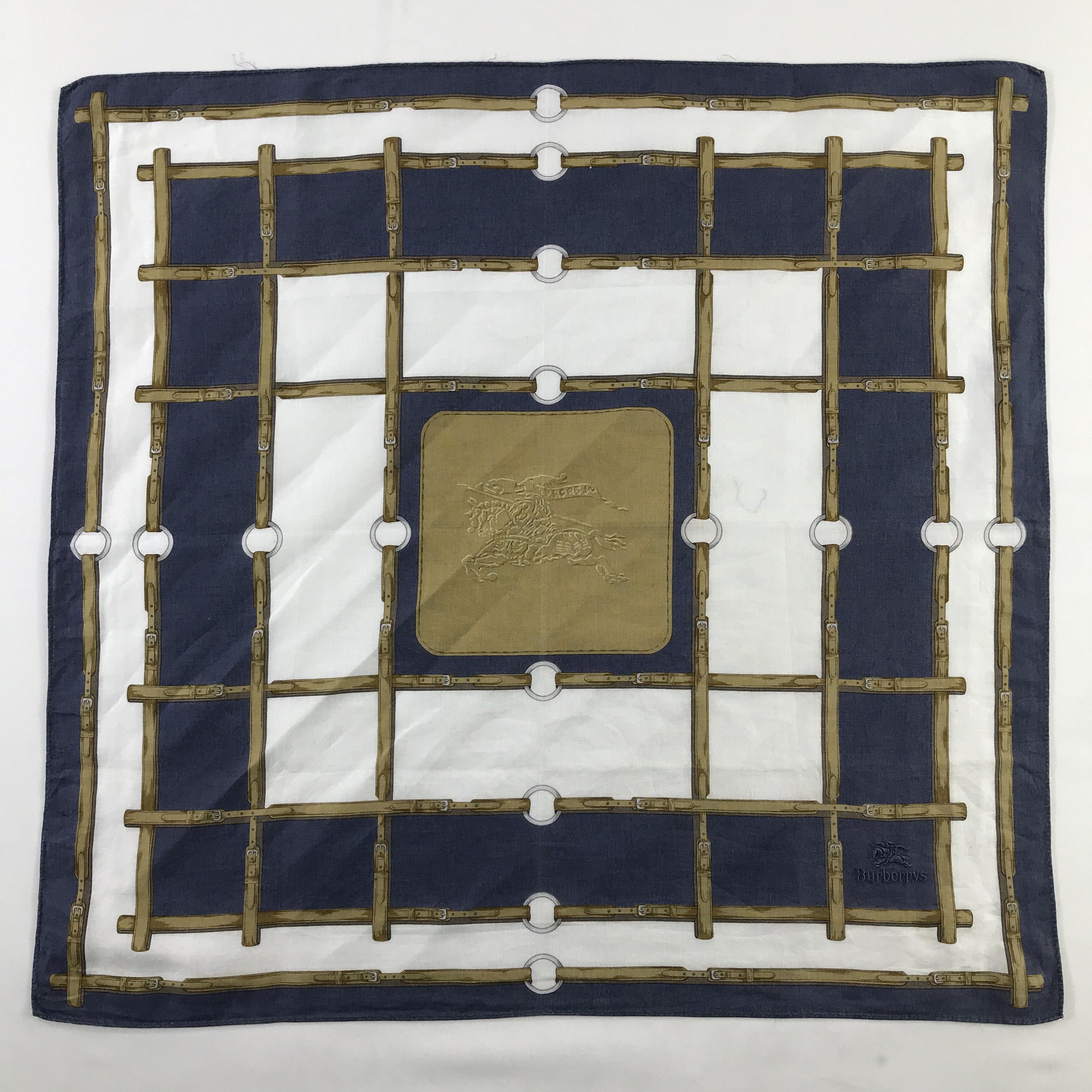 Burberry × Vintage Burberry Bandana / Handkerchief / Neckerchief - S396 Size ONE SIZE - 1 Thumbnail