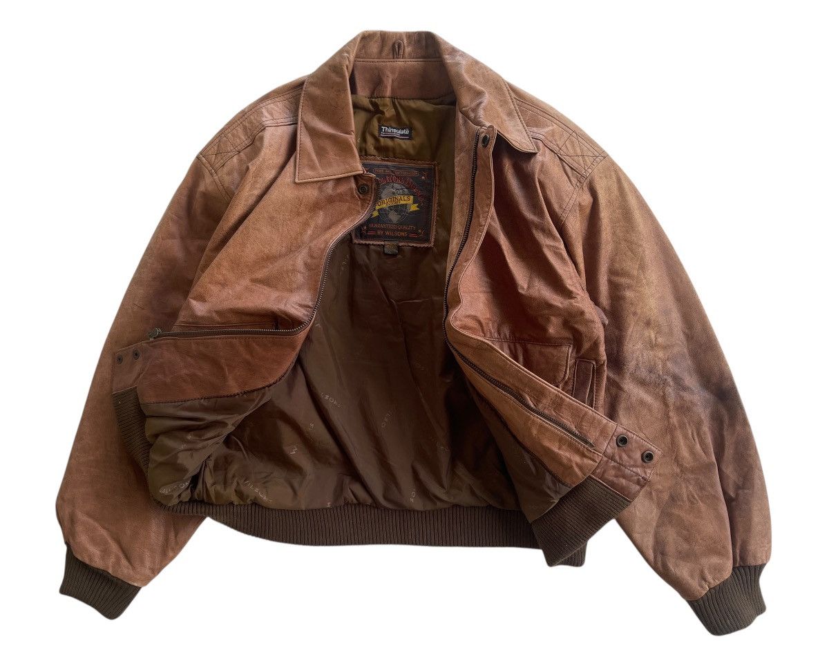 Vintage Vintage Wilsons Leather Type A-2 Jacket Size US S / EU 44-46 / 1 - 9 Thumbnail