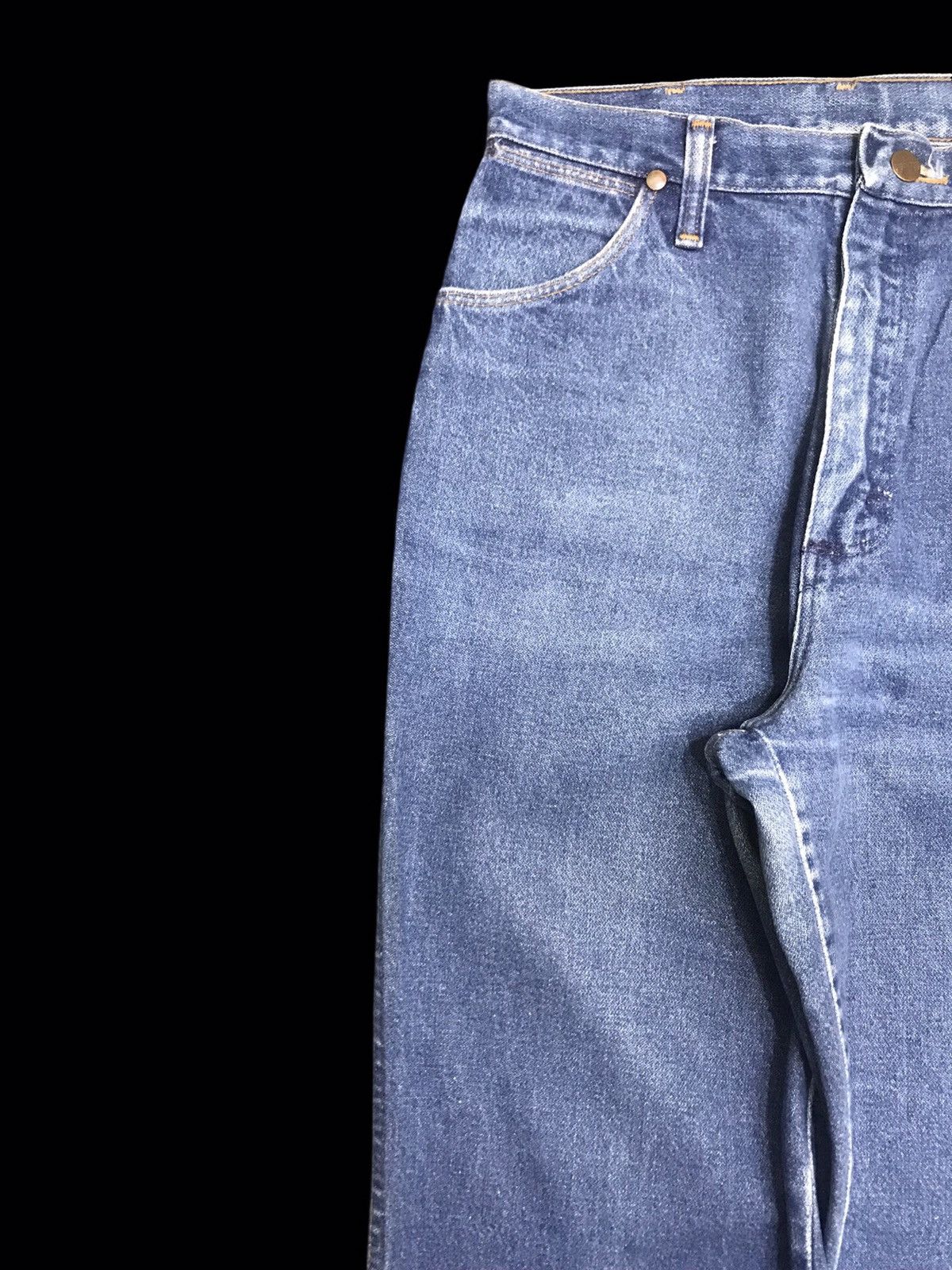 Vintage × Wrangler 💥VINTAGE 70s💥Wrangler 13MWZR Blue Denim F150 Size US 28 / EU 44 - 4 Thumbnail