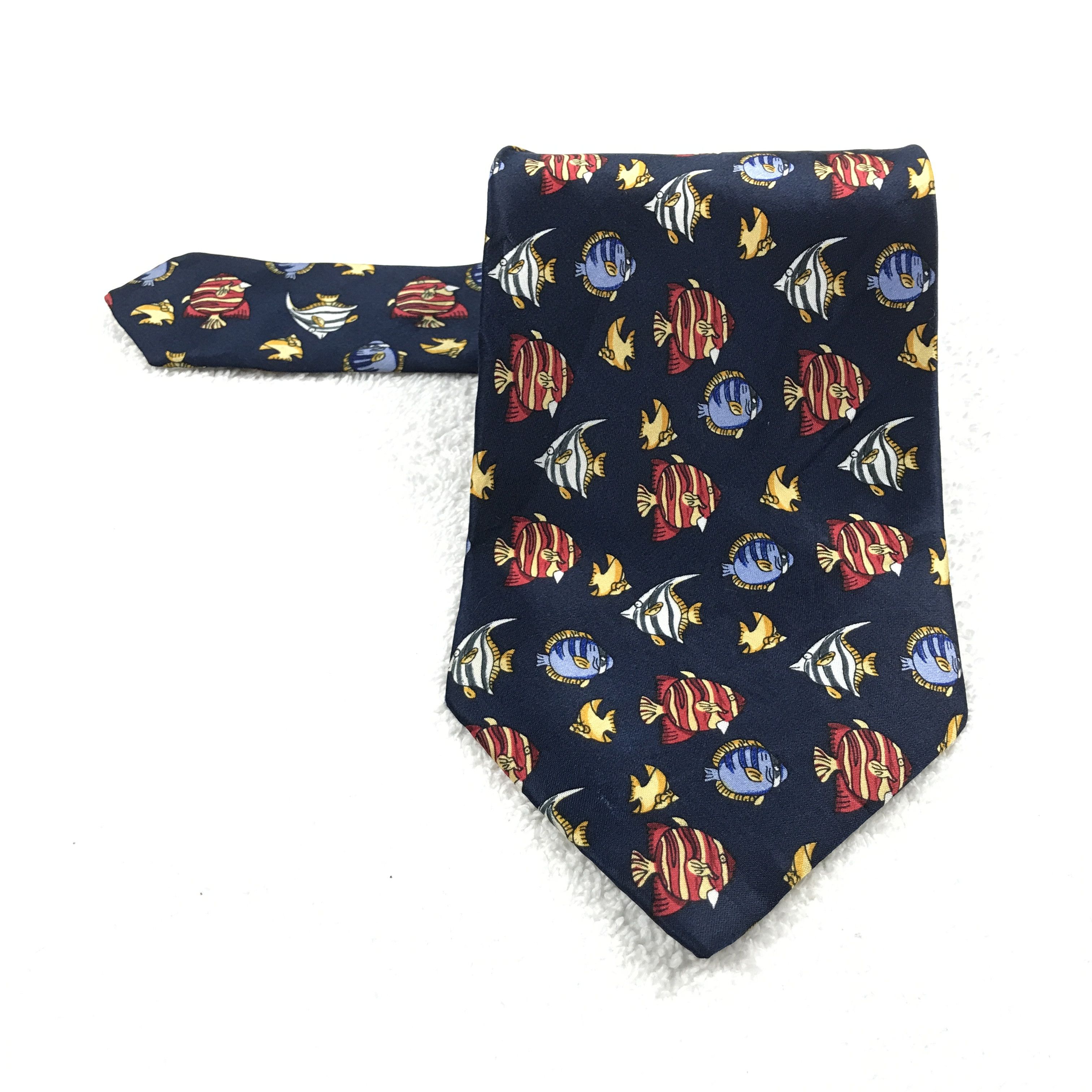 Designer × Hugo Boss × Vintage Vintage Hugo Boss Silk Necktie Size ONE SIZE - 1 Thumbnail