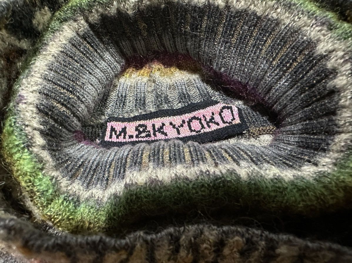 Japanese Brand 🔥Rare Vintage M.&Kyoko Fair Isle Knit Sweater Turtleneck Size US S / EU 44-46 / 1 - 12 Thumbnail