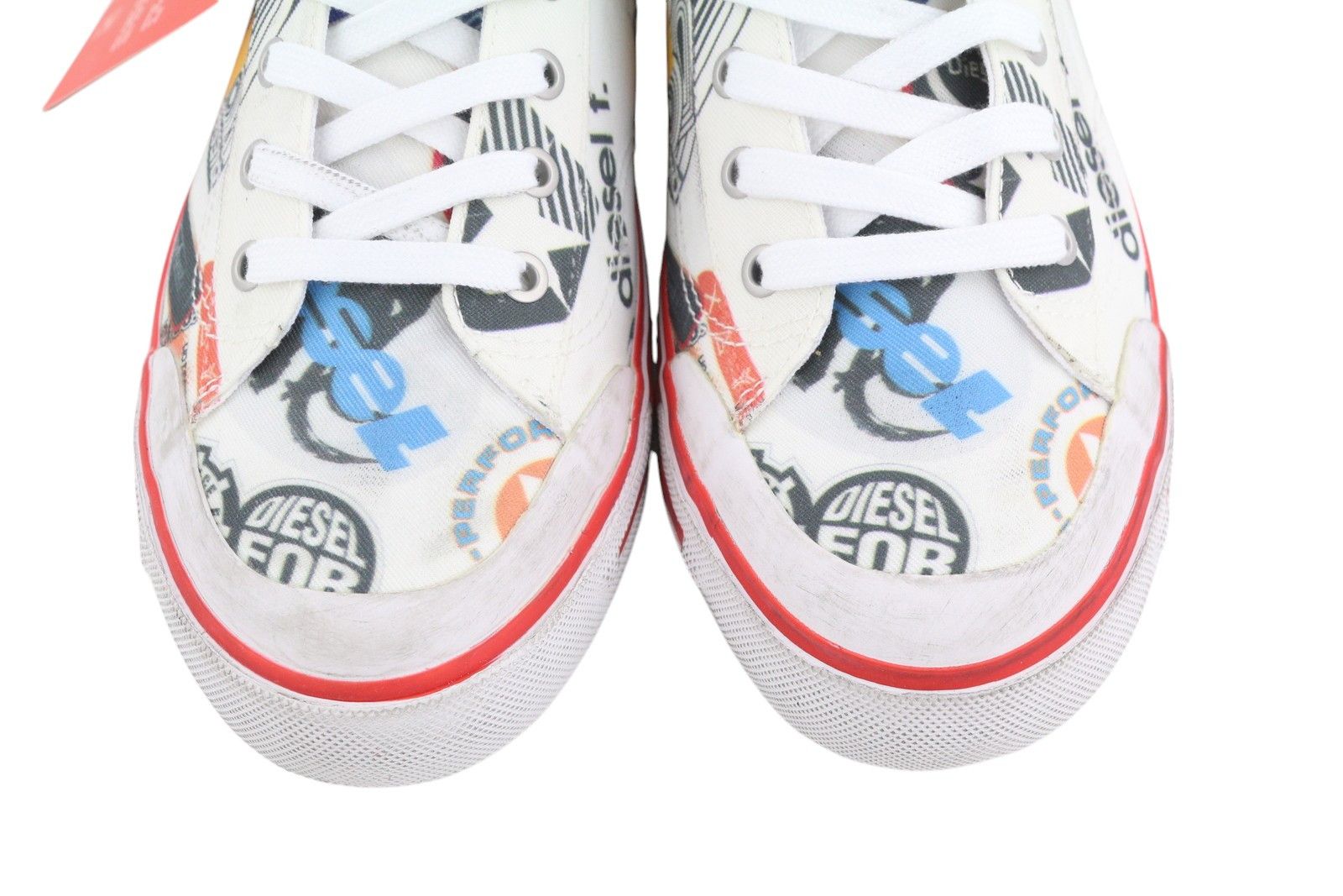 Diesel S-ATHOS MID EU42 Patterned High Top Laced Almond Toe 40851 Size US 9 / EU 42 - 5 Thumbnail