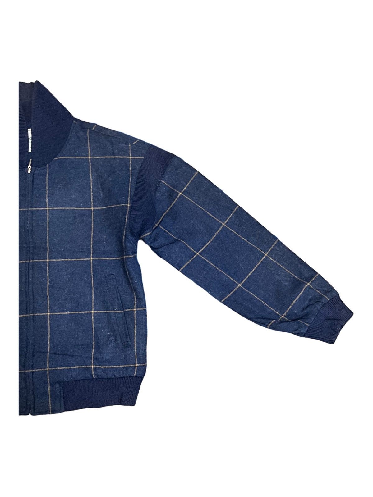 Grand Slam × Japanese Brand Vintage Grand Slam Blue Plaid Checker Quarter Zip Size US L / EU 52-54 / 3 - 3 Thumbnail