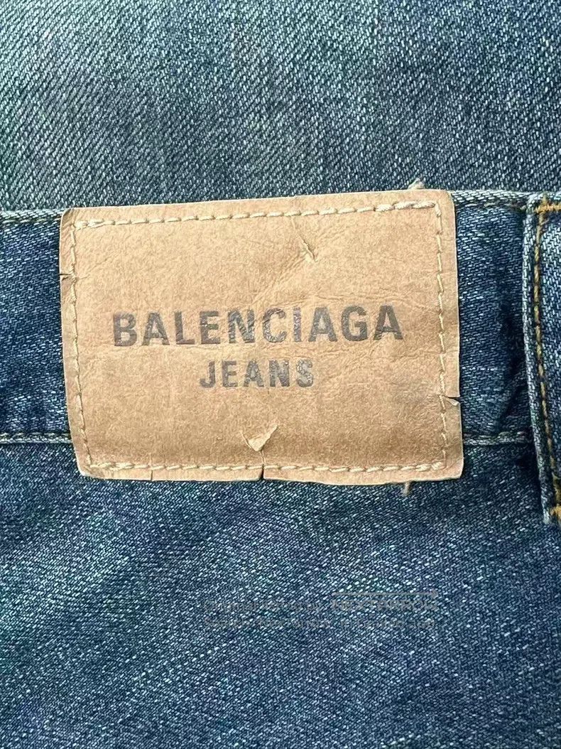 Balenciaga Balenciaga size XS Loose fit zipper denim pants blue Size US 27 - 3 Thumbnail