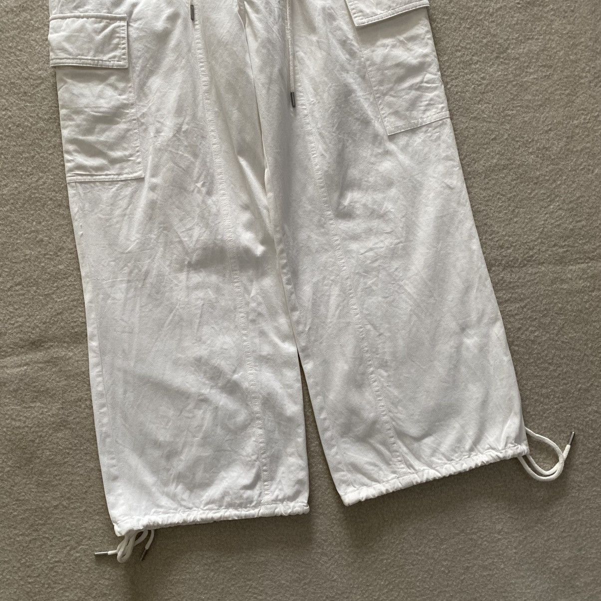Japanese Brand × Le Grande Bleu (L.G.B.) GRL White Ballon Parachute Cargo Pants w24-34'inches Size 30" / US 8 / IT 44 - 3 Thumbnail