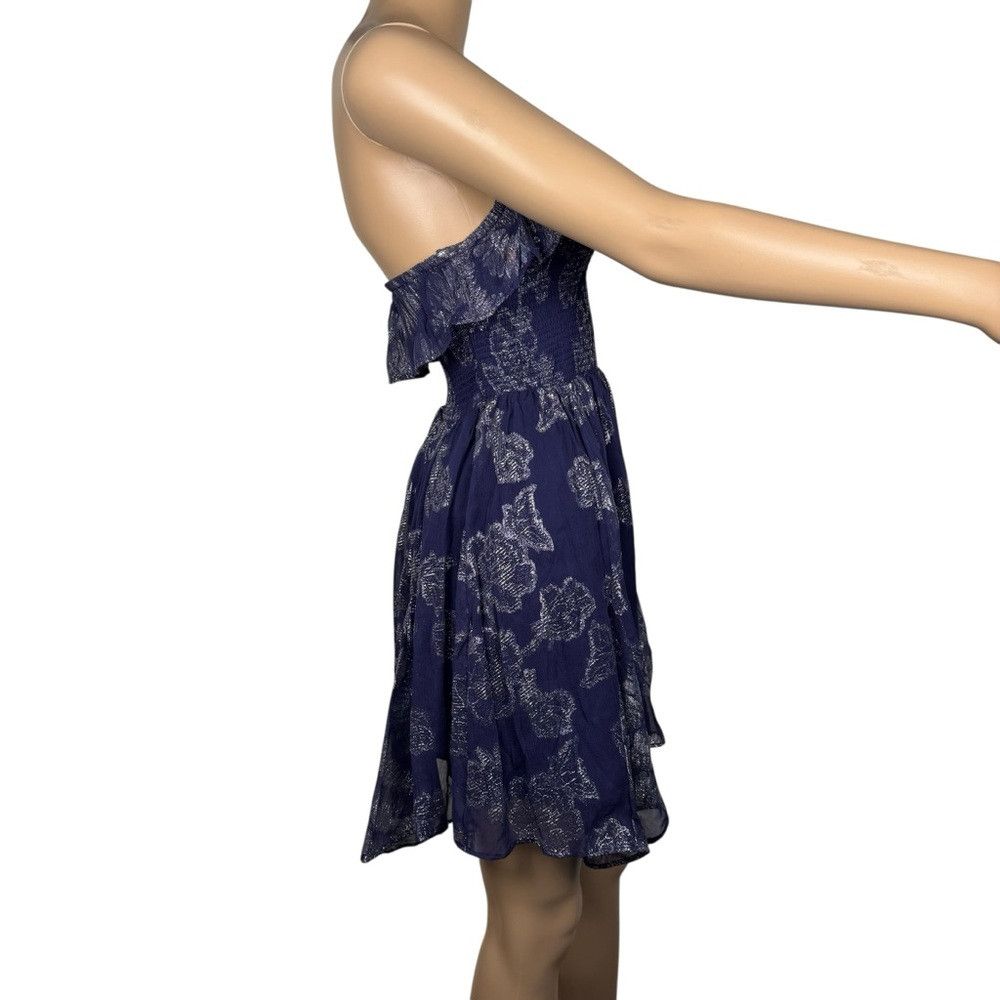 Free People New Free People Gardenia Blue Floral Mini Dress Size S Size S / US 4 / IT 40 - 5 Thumbnail