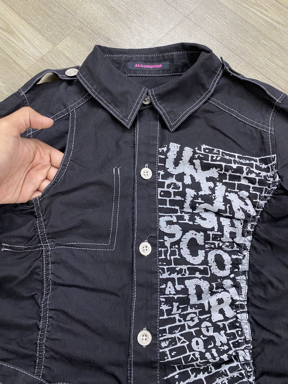 If Six Was Nine Algonquins Bondage Punk LGB Style Button Up Coat Jacket Size US L / EU 52-54 / 3 - 9 Thumbnail
