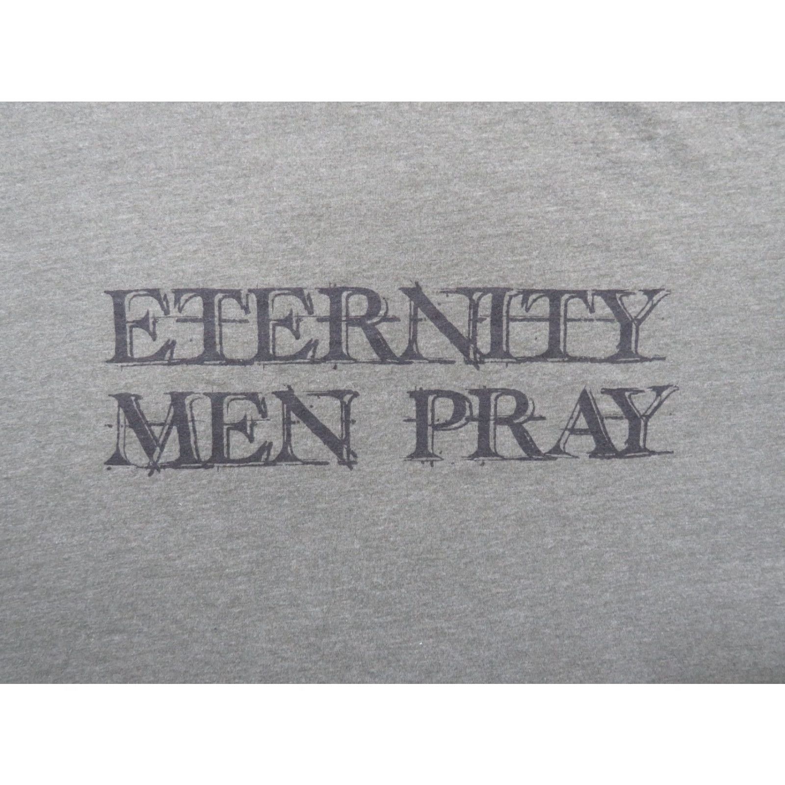 Gildan Gildan T-Shirt Men XL Gray Multicolor US Flag Pray Hero VTG Eternity Popular Graphic Print Short Sleeve Crew Neck Regular Fit Size US XL / EU 56 / 4 - 2 Thumbnail