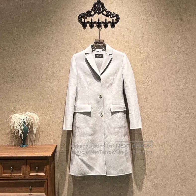 Loro Piana Loro Piana Ivory Long Cashmere Overcoat Size XS / US 0-2 / IT 36-38 - 1 Thumbnail
