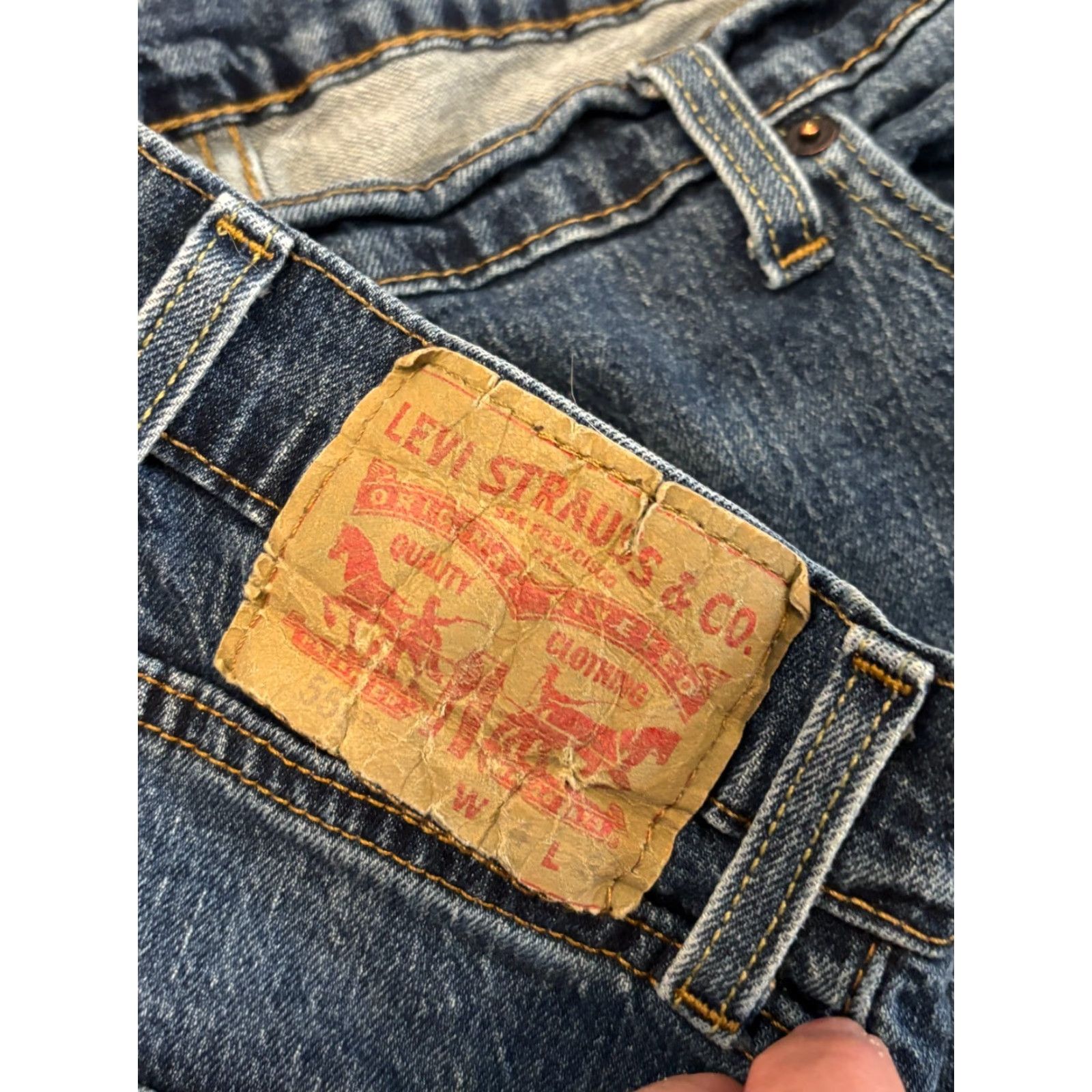 Levi's Levi's 559 Jeans Mens 44x32 Relaxed Straight Comfort Medium Wash Blue Denim Pants Jeans Size US 44 / EU 60 - 2 Thumbnail