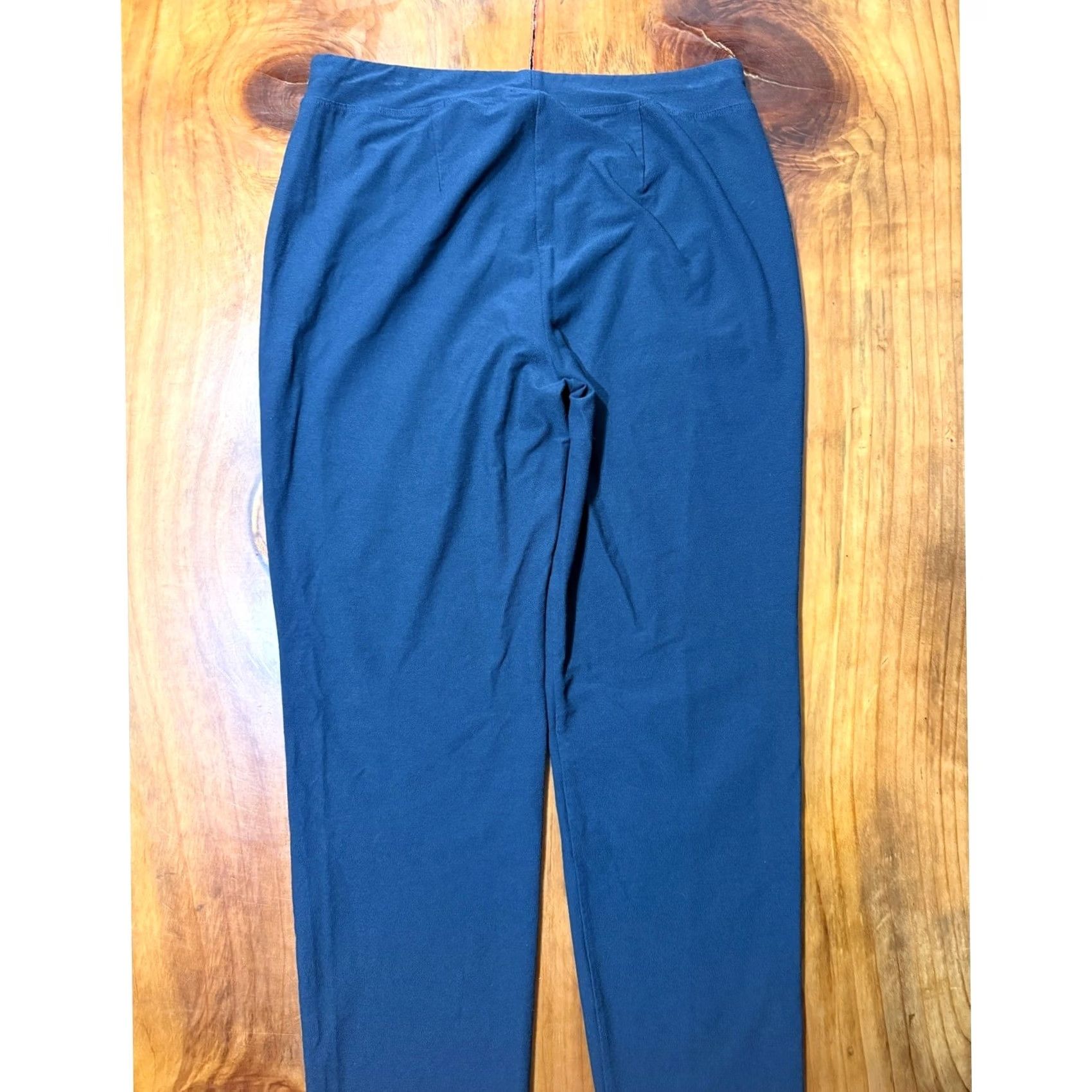 Eileen Fisher Eileen Fisher Pants Womens S Blue Viscose Nylon Knit Stretch Skinny Pull on Career E6 Size 28" / US 6 / IT 42 - 6 Thumbnail