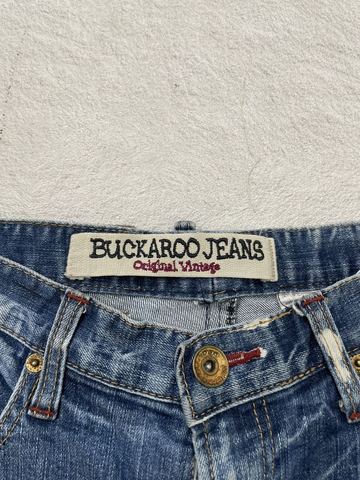 Kapital 2000s Buckaroo Ripped Denim Wash Jeans Slimfit Y2K Ifsix LGB Size US 31 - 5 Thumbnail