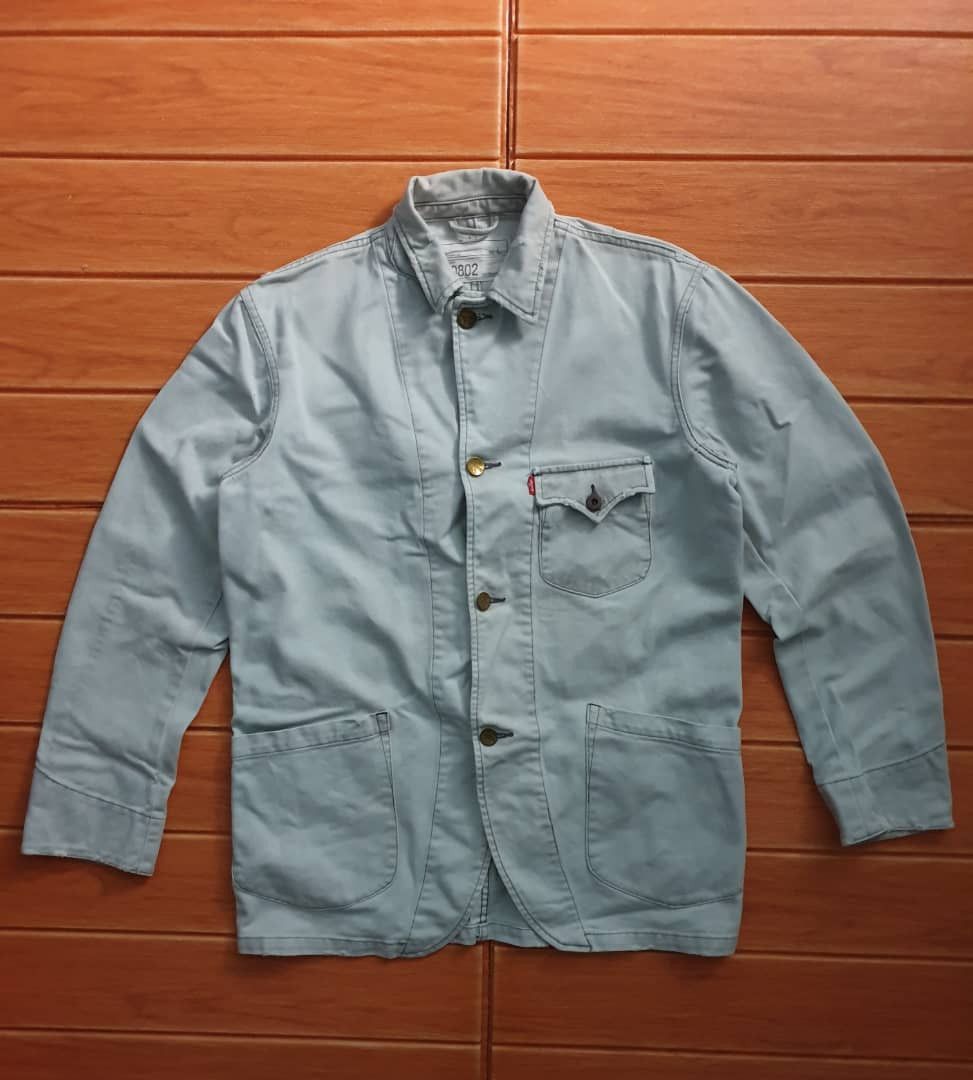Levi's 💥Vintage levis stonewash workers denim jacket Size US L / EU 52-54 / 3 - 1 Thumbnail