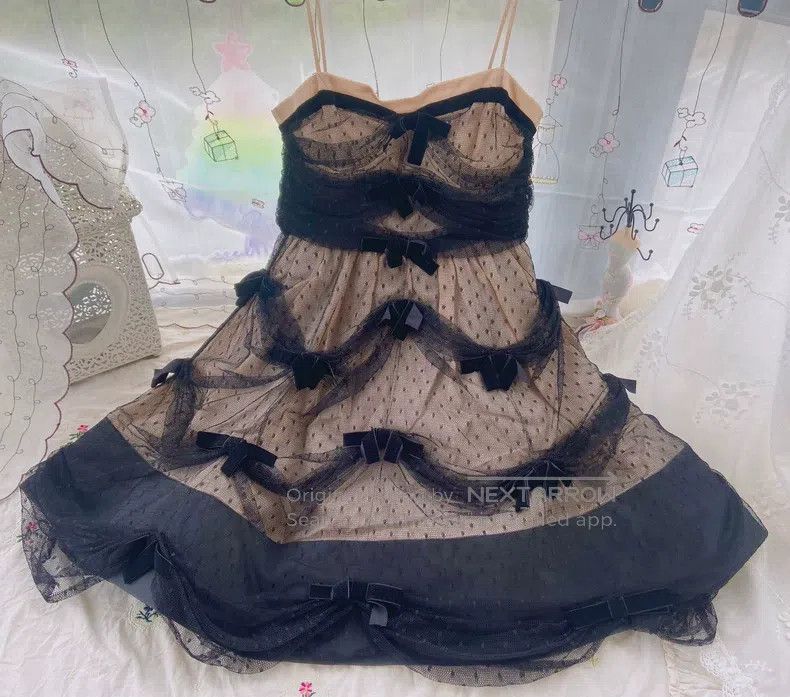 Valentino Valentino Classic velvet bow lace princess dress Size XS / US 0-2 / IT 36-38 - 3 Thumbnail