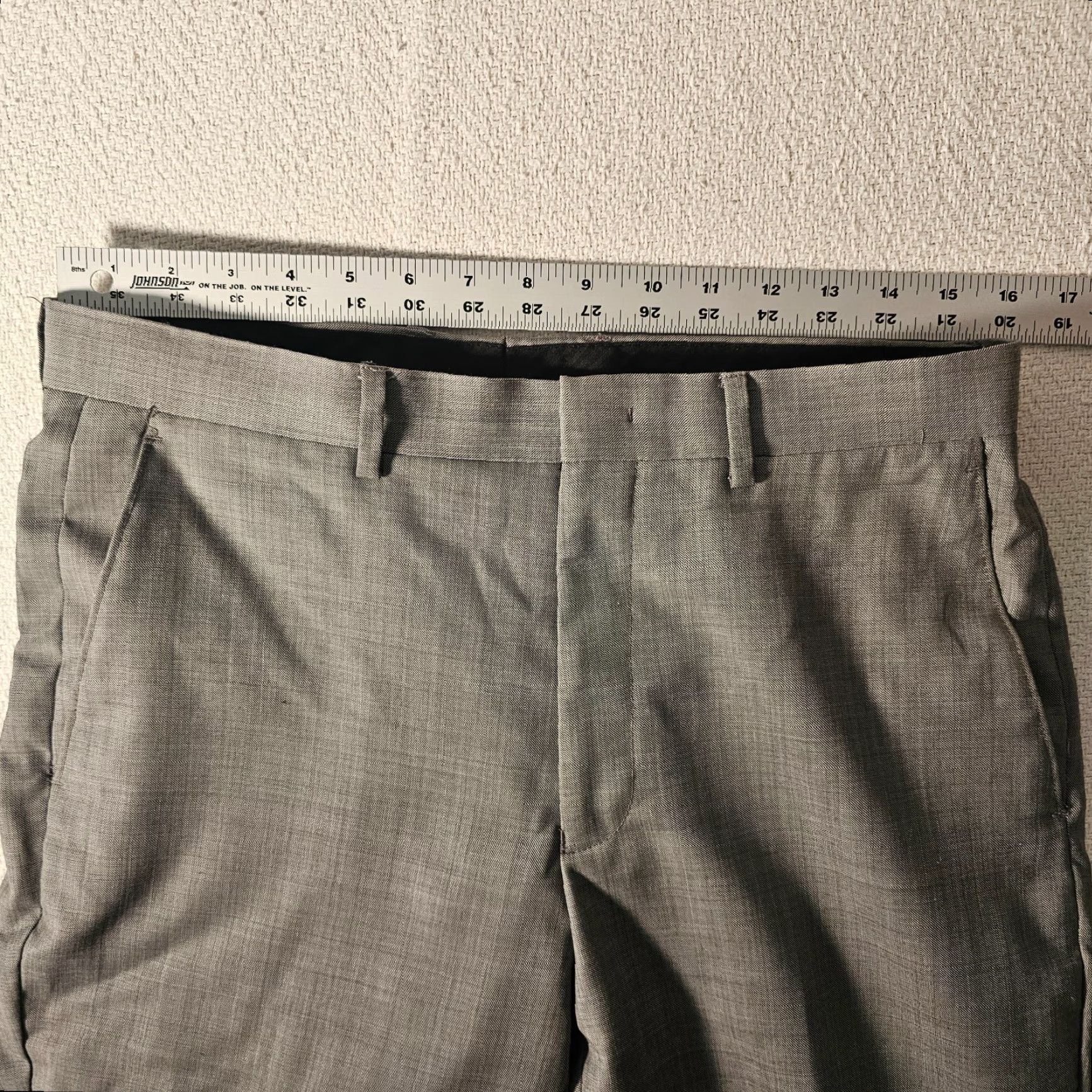 Vintage Ryan Seacrest Distinction Pants Adult 32 x 32 Gray Wool Blend Flat Front Dress Pants Mens Size US 32 / EU 48 - 5 Thumbnail