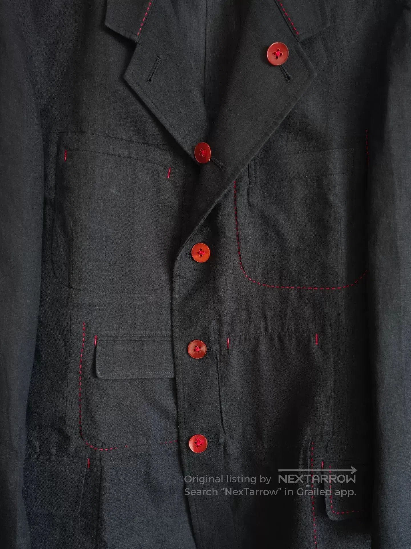 Yohji Yamamoto Yohji Yamamoto 05SS Linen Jacket. Size US M / EU 48-50 / 2 - 7 Thumbnail