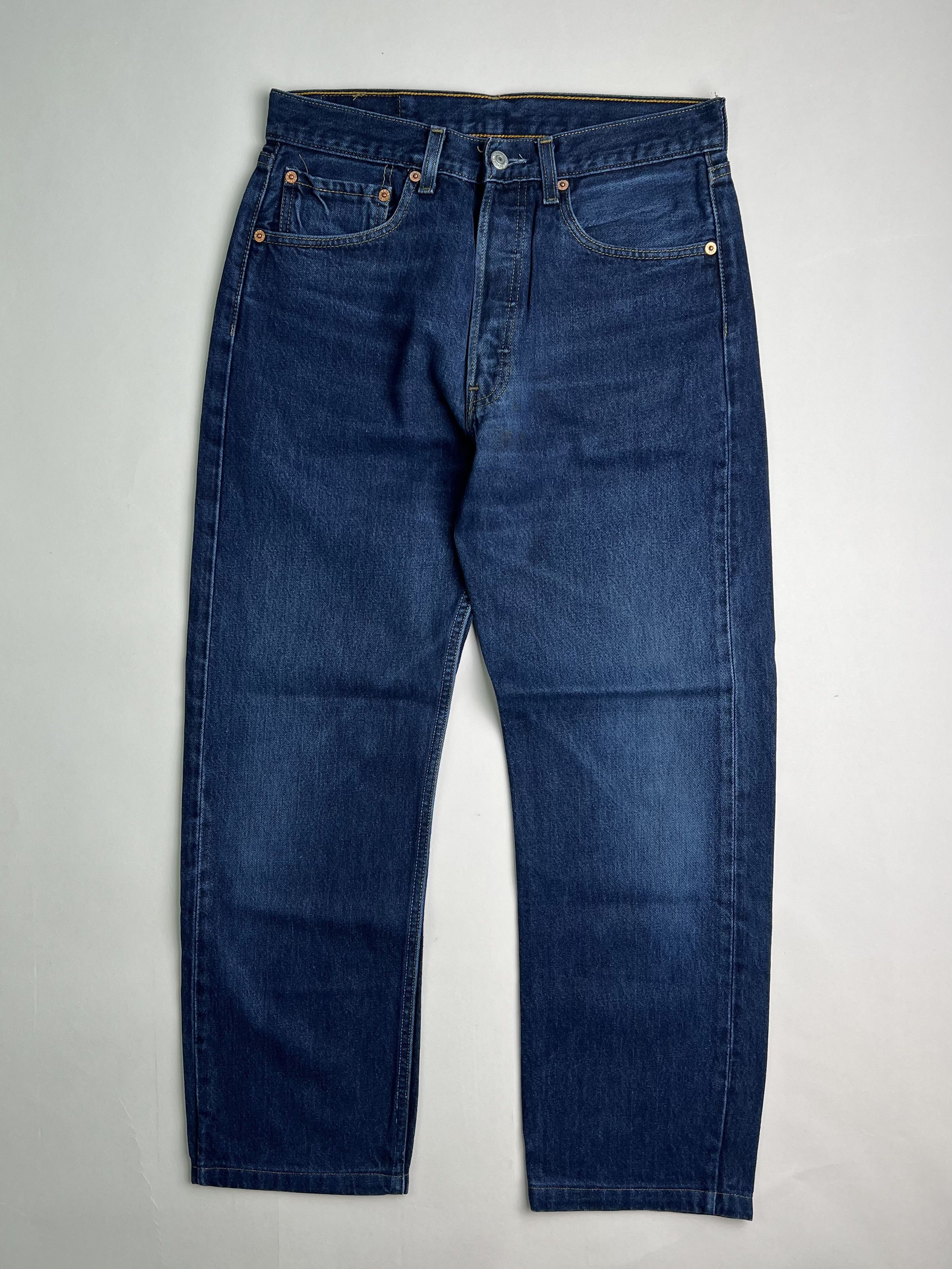 Levi's × Levi's Vintage Clothing × Vintage Levis 501 Vintage Dark Wash Jeans Made In Usa W31 Size US 31 - 1 Thumbnail