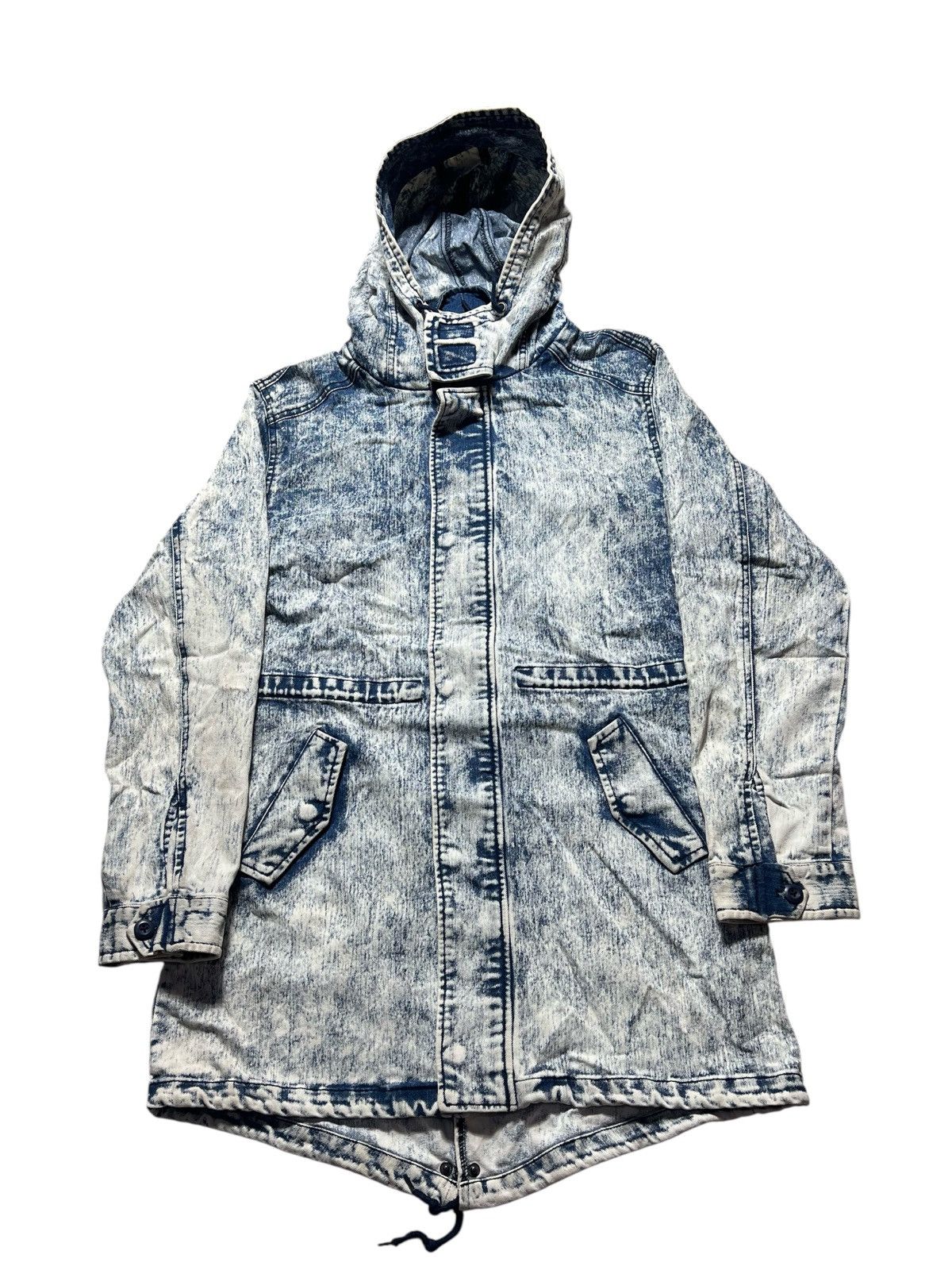 In The Attic Vintage In The Attic Stone Washed Double Pocket Long Jacket Size US L / EU 52-54 / 3 - 2 Thumbnail