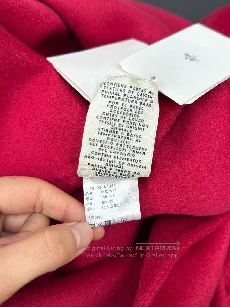 Hermes Hermes Red Cashmere Coat Size XXS / US 00 / IT 34 - 6 Thumbnail