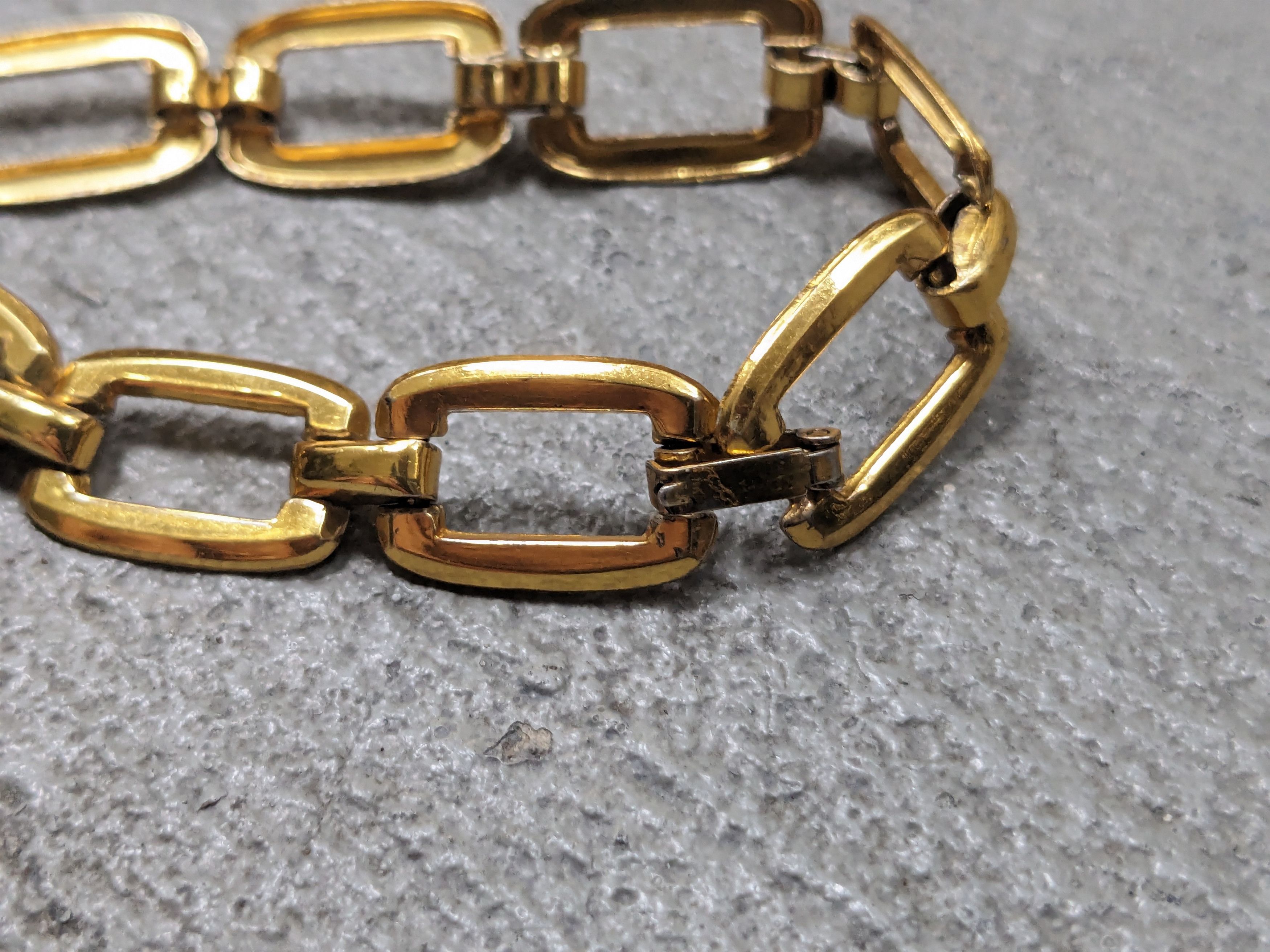 Jewelry × Vintage Vintage Sterling Silver Bracelet Gold Plated 7.25" Size ONE SIZE - 7 Thumbnail