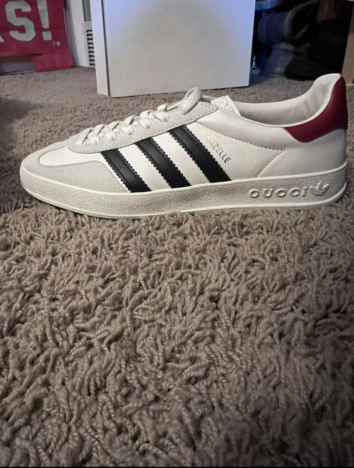 adidas gazelle silver green womens Gucci Adidas Gazelle – Justin Reed main image 1