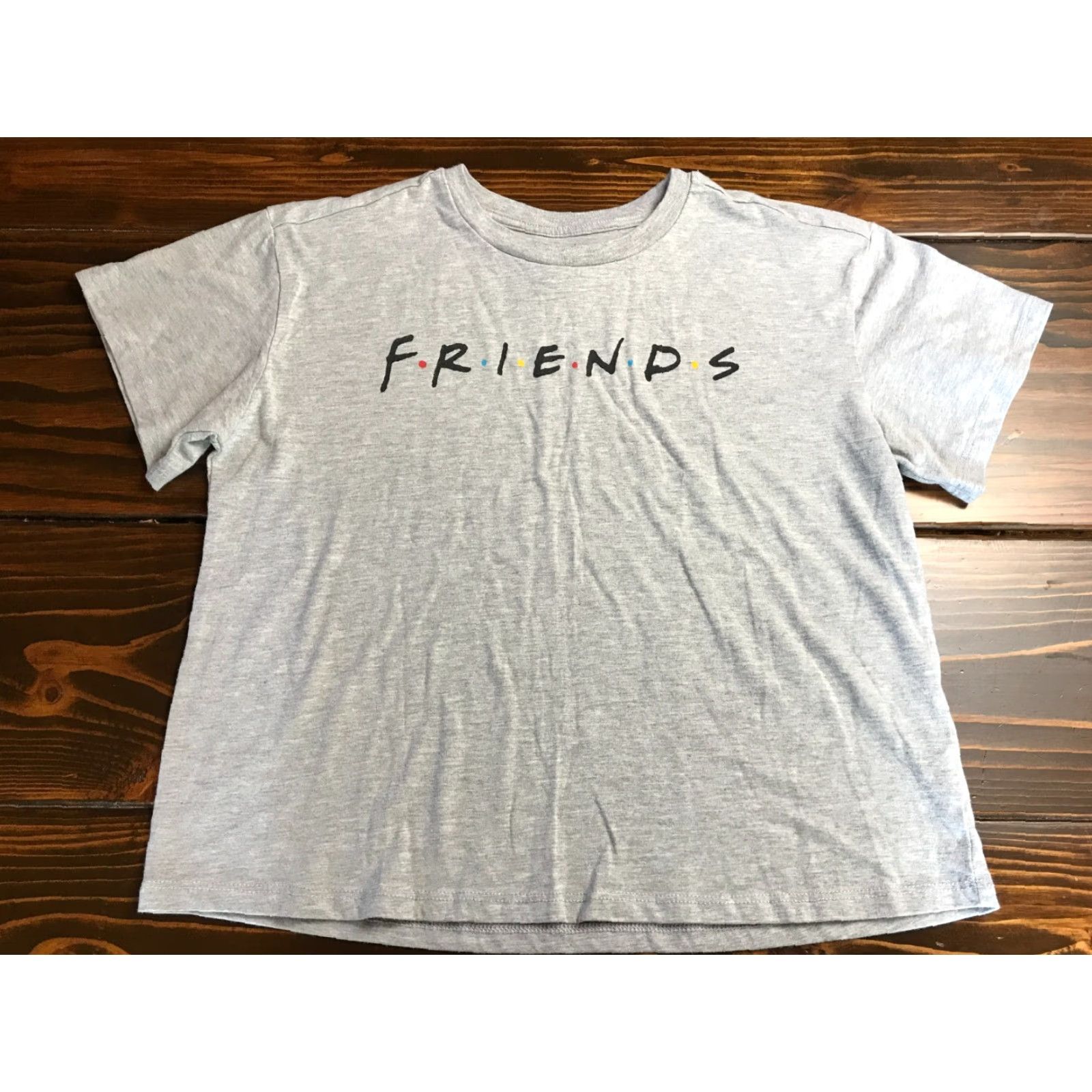 Vintage Friends shirt Women's XL Gray Cropped Top T-Shirt Cropped Modern 90s TV Show Friends Womens XL Gray Cropped Top Size XL / US 12-14 / IT 48-50 - 2 Thumbnail