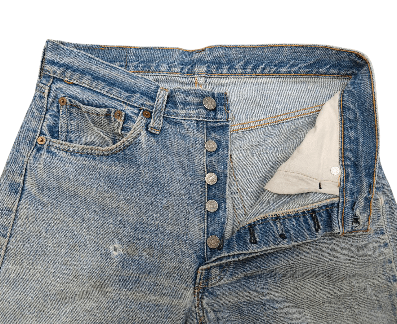 Levi's 60s Vtg Rare Levi's 501 Selvedge , Button no 6 Size US 29 - 8 Thumbnail