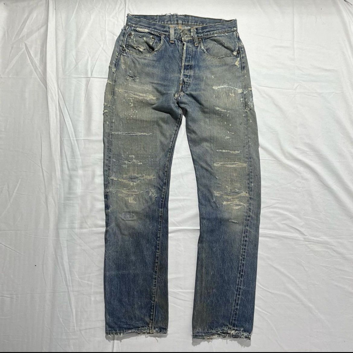 image of Levis Vintage Levi’S Bige Denim Pants in Blue, Men's (Size 30)