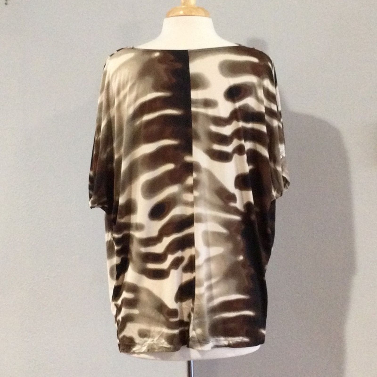 Worthington Worthington Stretch Animal Print Cowl Neck Blouse Size XL Size XL / US 12-14 / IT 48-50 - 7 Thumbnail