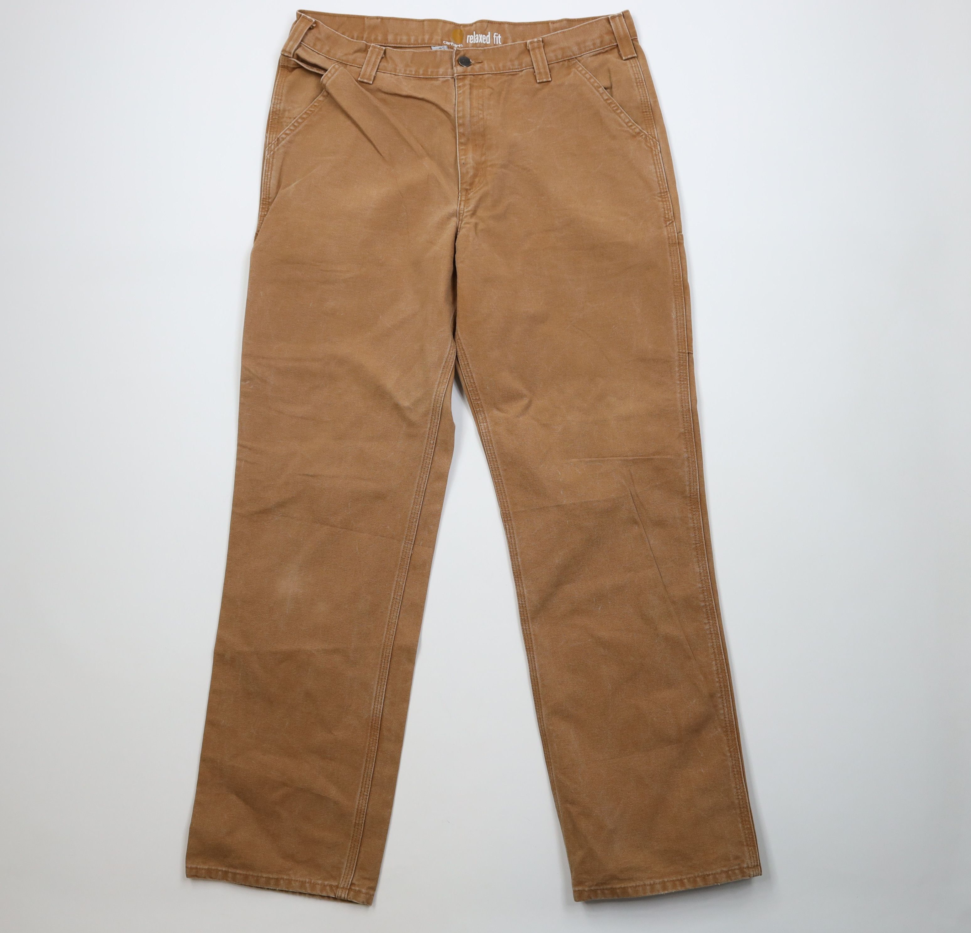 Carhartt Vintage Y2K Carhartt Relaxed Canvas Wide Leg Dungaree Pants Size US 36 / EU 52 - 1 Thumbnail