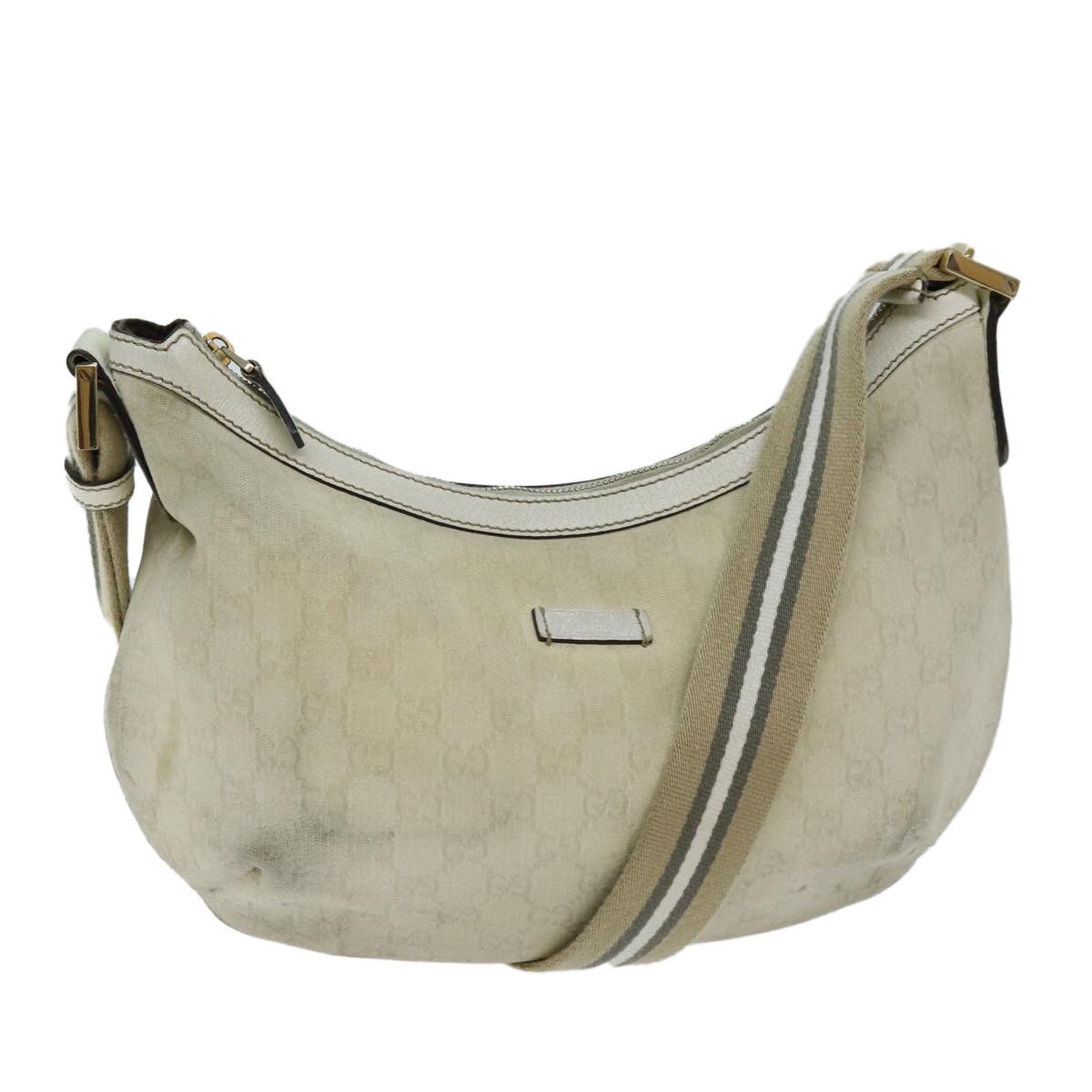 Gucci Sherry Beige Canvas Shoulder Bag (Pre-Owned) Size ONE SIZE - 1 Thumbnail