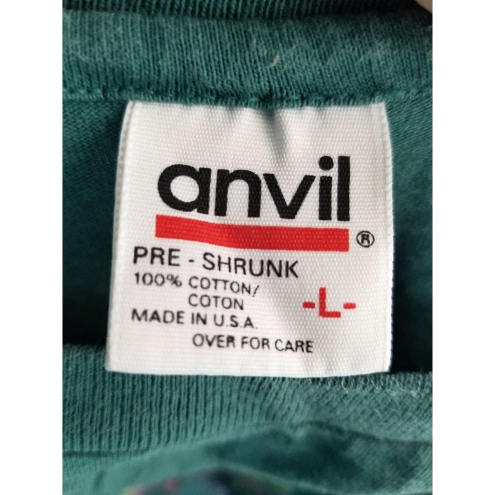 Anvil VINTAGE Anvil T Shirt Lancaster PA Amish Country Thrashed Green L Men Short Sleeve 100% Cotton Grunge Size US L / EU 52-54 / 3 - 8 Thumbnail