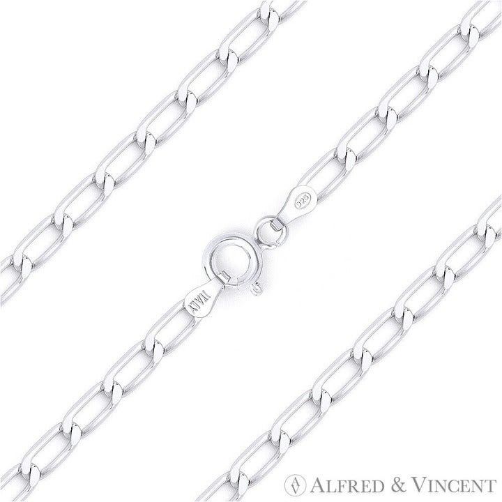 Other Open Cable Link Chain Bracelet in .925 Sterling Silver Size ONE SIZE - 1 Thumbnail