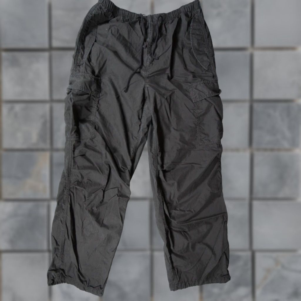 TNA TNA Pants Womens Large Black Cargo Parachute Utility Streetwear Casual Size 36" / US 14 / IT 50 - 1 Thumbnail