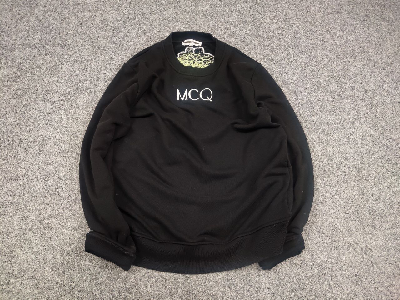 Alexander McQueen McQ Alexander McQueen Design Black Logo Matter Sweatshirt Size US S / EU 44-46 / 1 - 2 Thumbnail